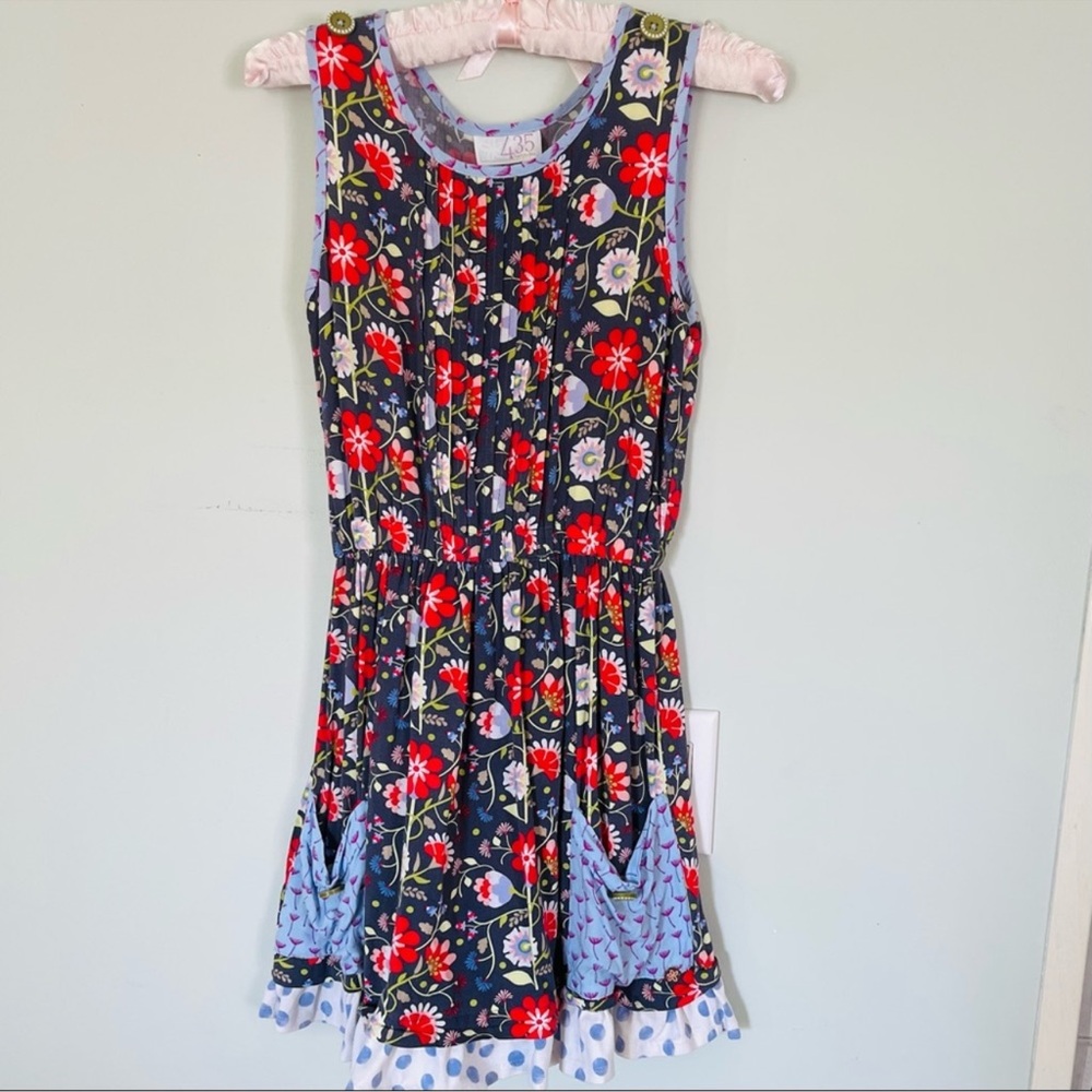 Matilda Jane 435 Sleeveless Blue Purple Floral Soak up the Sun (Girls) 12